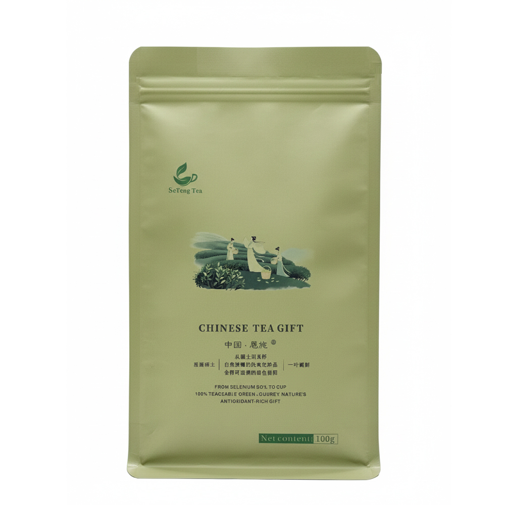Setengtea Green Tea Chinese Enshi Loose Leaf Tea Gongfu Tea Bagged 100g/3.53oz