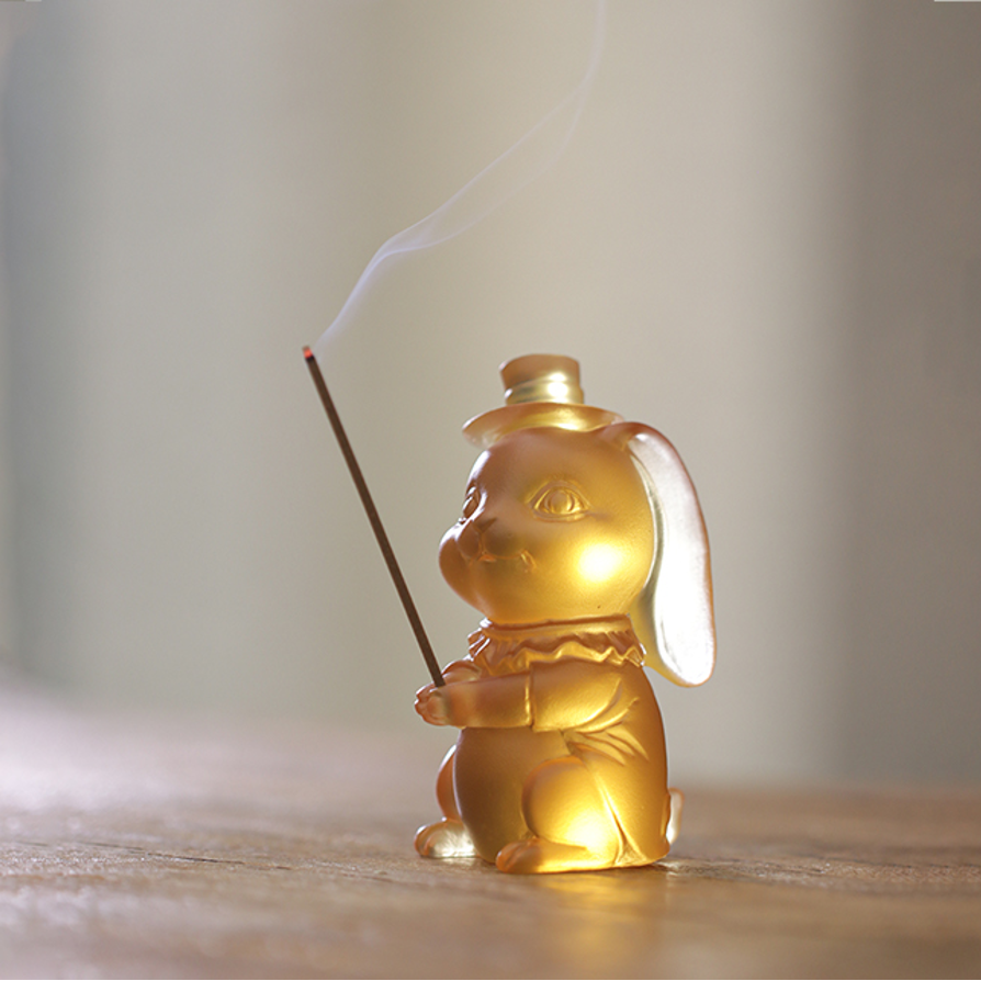 Glass Rabbit Figurine - Children's Christmas Birthday Cuterus Gift Party Decoration